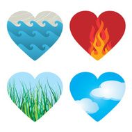 Four Element Hearts