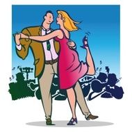 dancing couple N21