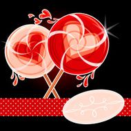 Two Valentine Lollipops
