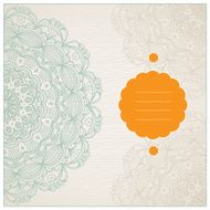 Vintage greeting cards with floral motifs in east style N11