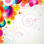 Floral design background N4