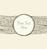 Beige linear horizontal banner