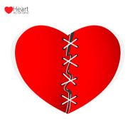 Mend heart a separate concept Vector illustration
