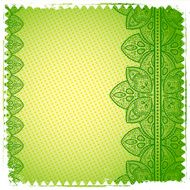 Green Lace ornament