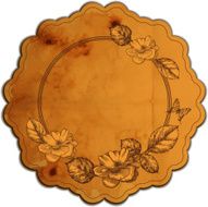 Vintage old frame is decorated with roses Vector illustration