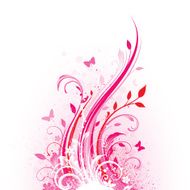 Pink floral splash