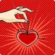 Hand with a heart