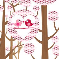 Love bird Valentine card