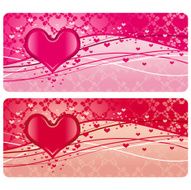two valentine bunners