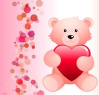 Valentine&#039;s day love background Teddy Bear