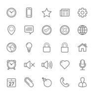 Set of Outline stroke General icon N2
