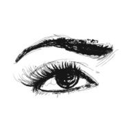 Eye Vector Pencil Drawing