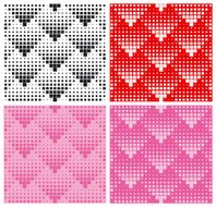 Heart halftone pattern