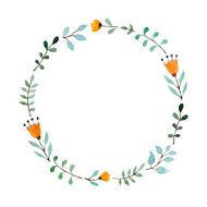 floral frame N223