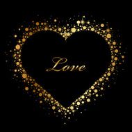 background with glowing heart