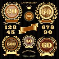 set retro signs for the anniversary N3