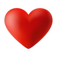 Red 3d heart