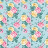 Vector seamless vintage floral pattern N16