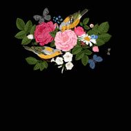 Vector vintage card in Victorian style N3