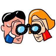 couple looking into future