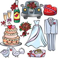 Wedding icon set N15