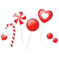 Red and striped candy