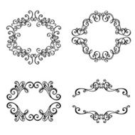 Vector Decorative Ornamental Frame for Text N5