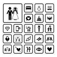 wedding icons set N15