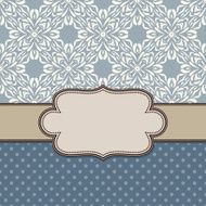 Vintage vector flower frame N188