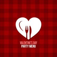 valentines day menu food drink design background