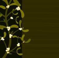 Mistletoe xmas background