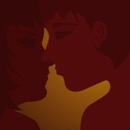 Kissing couple N26