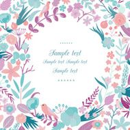 Gentle floral decor in vector N3