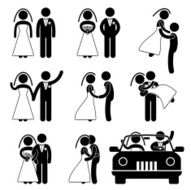 Wedding and Marriage Pictogram N2