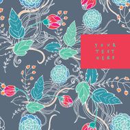 Floral card N104