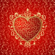 Heart ornament background