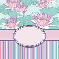 Vintage vector flower frame N189