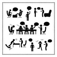 people talking symbol