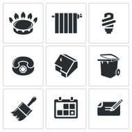 Utilities domestic problems Vector Icons Set N2