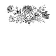 Floral card N105