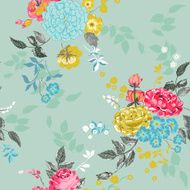 Seamless Floral Background - for design scrapbook