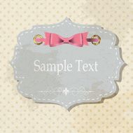 Gift Card with Ribbons Design Elements Vector Illustration N12