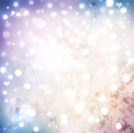 Valentines day abstract background with bokeh lights and hearts N3