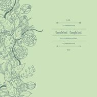 Floral card N106
