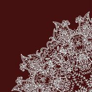 Vintage invitation card with lace ornament N59