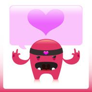 Cute Character Love Rocks