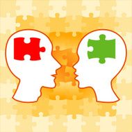 Heads concept-dating