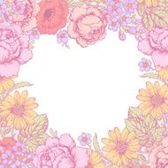 Flowers Wreath Greeting Card