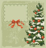 Vintage Christmas card N28
