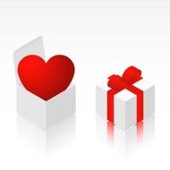 Heart in isometric box